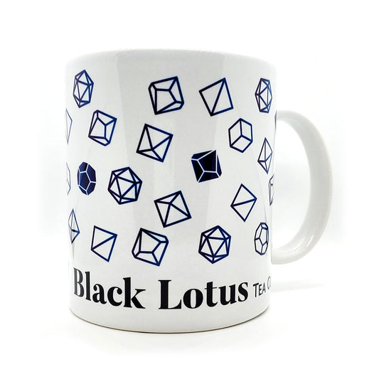Black Lotus Tea Dice Mug